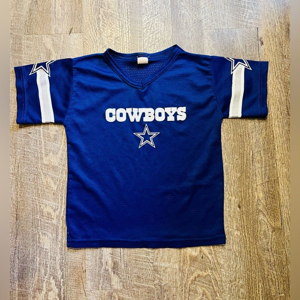 Dallas Cowboys Youth Small Jersey Franklin Sports NFL Kids Blue Mesh Shirt